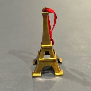 VTG Restoration Hardware Solid Brass Eiffel Tower Christmas Ornament Paris